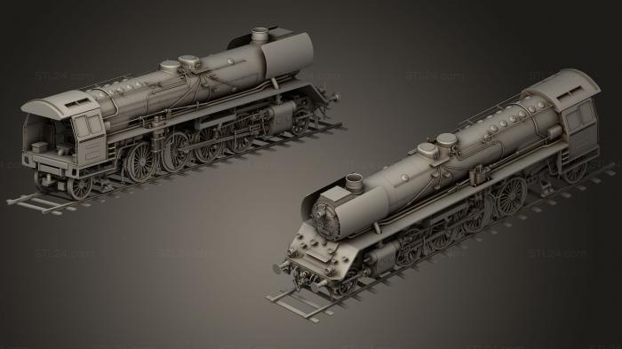 Vehicles (Steam Locomotive, CARS_0307) 3D models for cnc